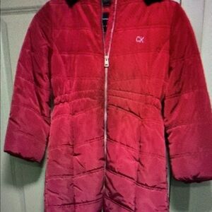 Kids Red Fur-Trimmed Jacket